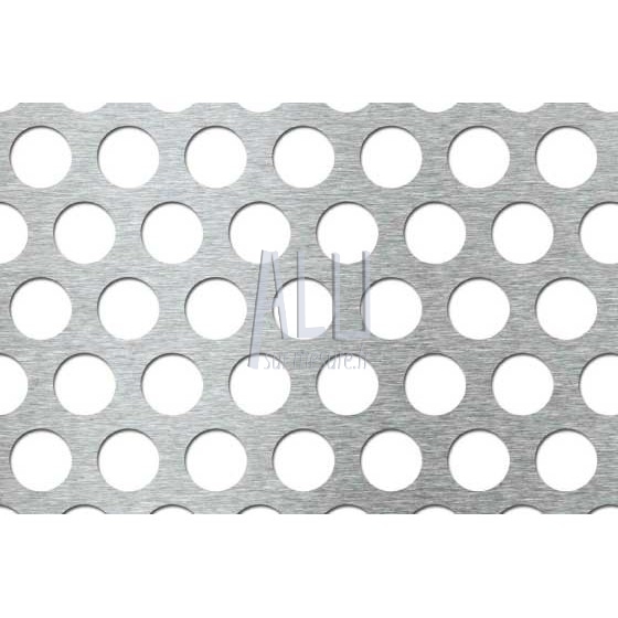 Plat aluminium brut gris lisse, L.1000 mm